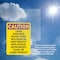 Signmission Radiation & Laser Sign, 10 in H x 7 in W, Vinyl Decal, Rectangle OS-2PACK-CR-D-710-V-10240 - alternate 6